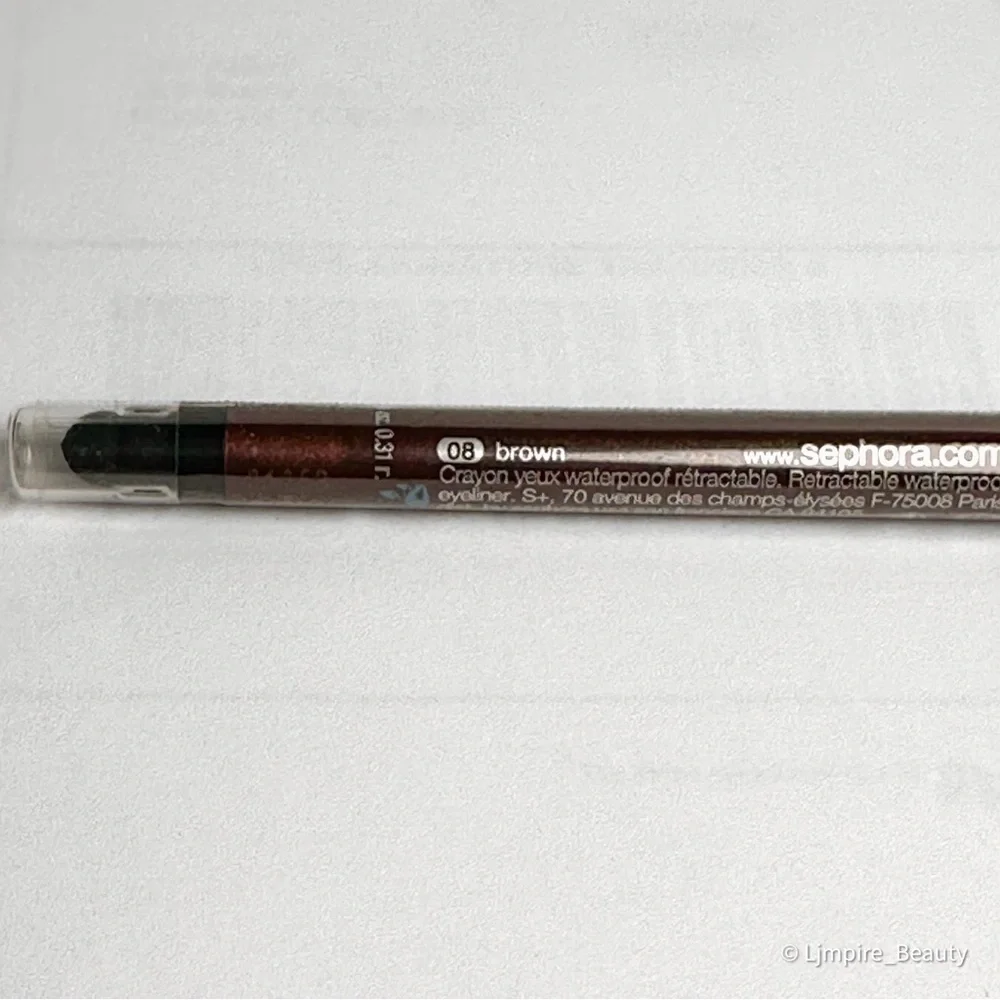 06 Brown - SEPHORA COLLECTION Waterproof 12HR Retractable Eyeliner Pencil NEW